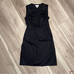 LOFT Black Ruffled Mini Dress vintage 00s y2k 2000s